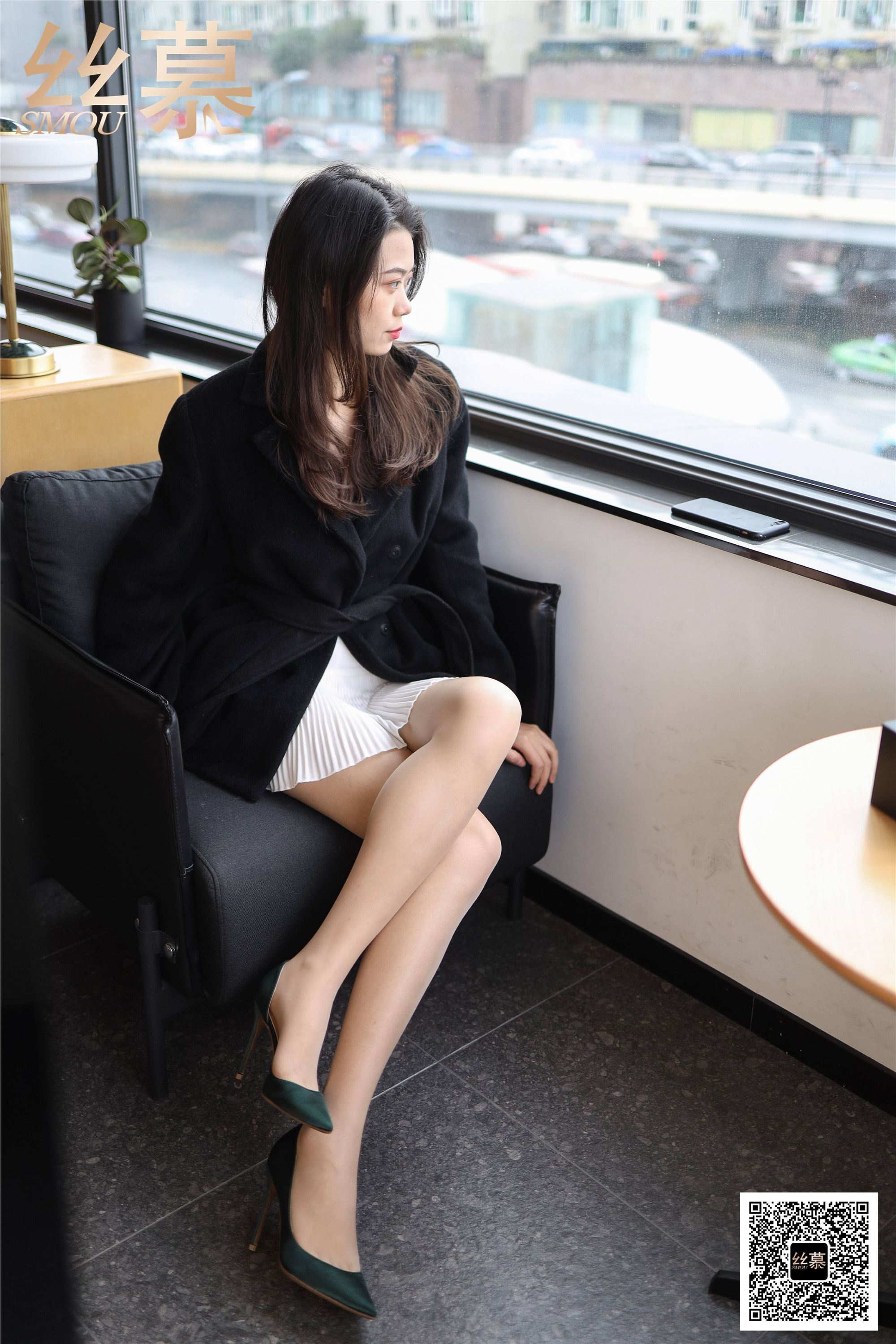 丝慕写真 SM406 天天一元 模特：芝芝《百褶裙经典穿搭》